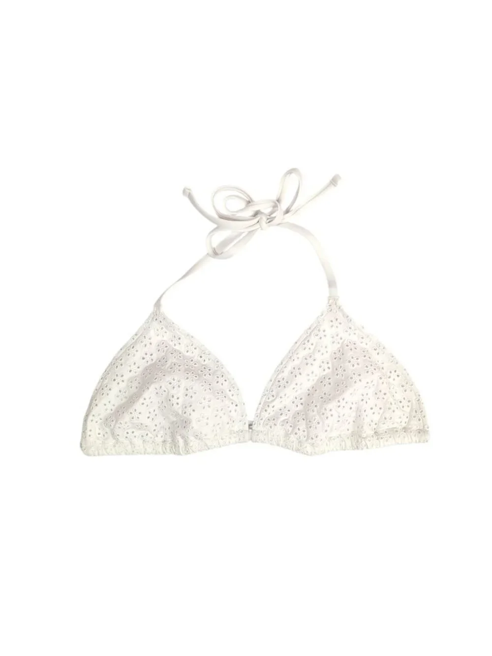 Frankies Bikinis X VS Pink White Eyelet Thong Bikini Set Size L